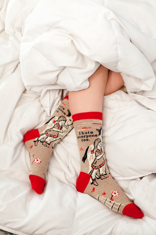 I Hate Everyone Too W-Crew Socks
