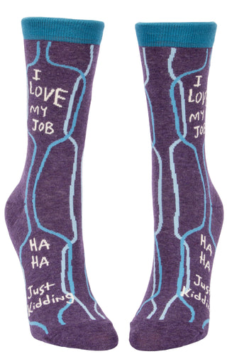 I Love My Job W-Crew Socks