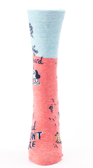 I Heard You and I Don't Care W-Crew Socks