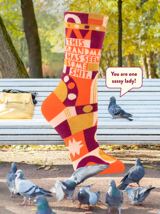 This Grandma Has Seen Some Shit W-Crew Socks