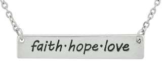 Faith.hope.love Pendant Necklace