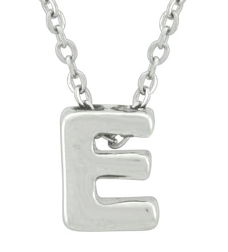 E Pendant Necklace