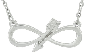 Infinity Arrow Pendant Necklace