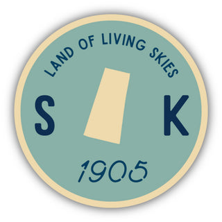 SASKATCHEWAN CIRCLE EST NAME STICKER