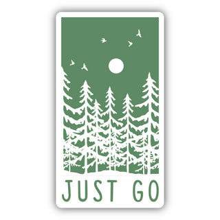 JUST GO TREES STICKER