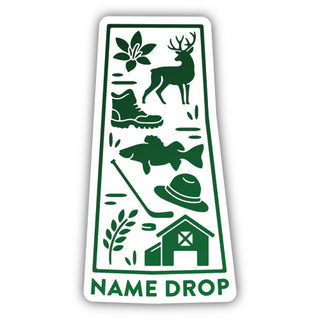 NAME-DROP SASKATCHEWAN ICONS STICKER
